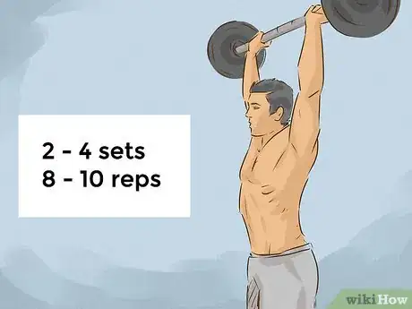 Image titled Do an Overhead Press Step 12