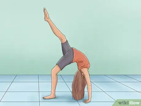 Image titled Do to Back Walkovers on the Beam Step 3