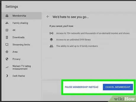 Image titled Cancel a Free Trial of YouTube TV Step 4