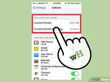 Image titled Reset Your iPhone's Data Usage Statistics Step 3