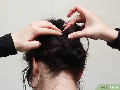 Image titled Do a Bun Mohawk Step 8