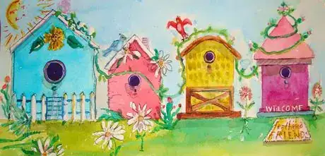 Image titled Final bird houses 2