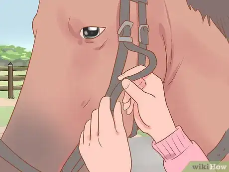 Image titled Tack Up Using English Tack Step 12