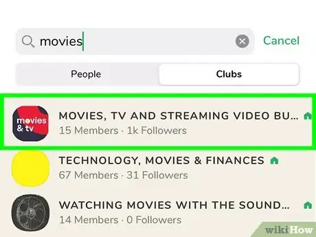 Image titled Follow a Club in Clubhouse Step 3