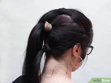 Image titled Do a Bun Mohawk Step 4