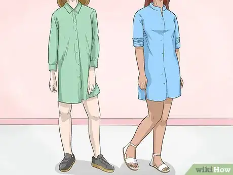Image titled Wear a Shirtdress Step 1