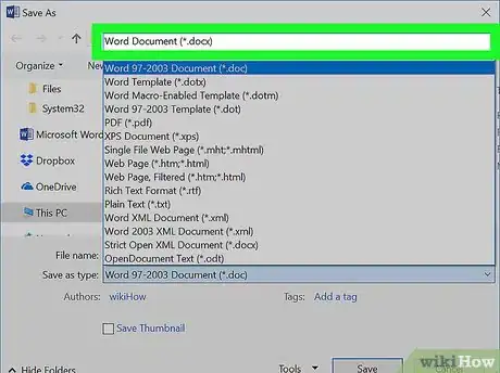 Image titled Convert a Doc File to a Docx File Step 5