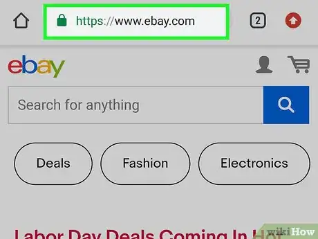 Image titled Find an eBay Item Number Step 1