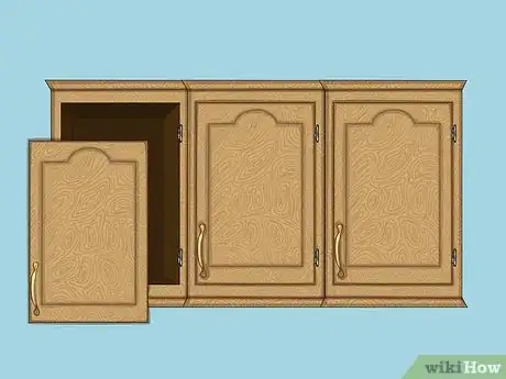 Image titled Paint Oak Cabinets Step 1