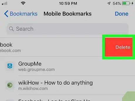 Image titled Delete Bookmarks from an iPhone Step 11