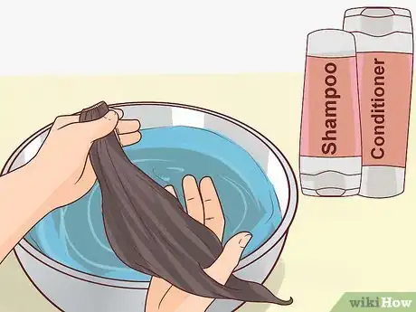 Image titled Care for Hair Extensions Step 2