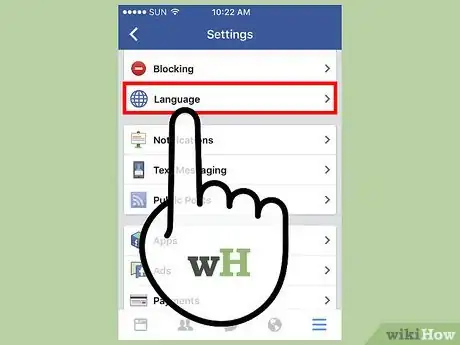 Image titled Change the Facebook Site's Viewing Language Step 5