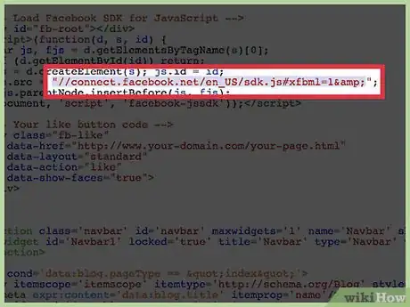 Image titled Add Facebook Like to Blogger Step 16