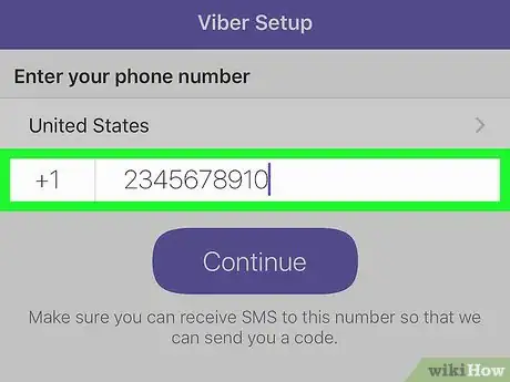 Image titled Create a Viber Account on iPhone or iPad Step 8