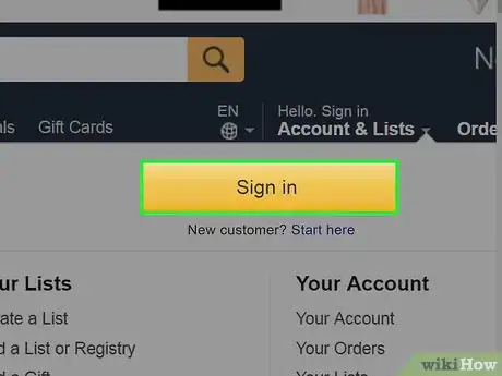 Image titled Share Your Amazon Wish List on PC or Mac Step 2