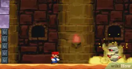 Image titled Defeat the Boss in the Last Castle of World 2 As Mini Mario Step 1
