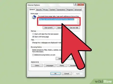 Image titled Change Your Home Page in Internet Explorer Step 5