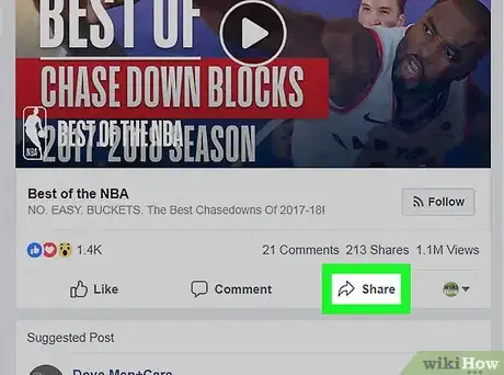 Image titled Share on Facebook Step 4