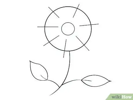 Image titled Draw a Wild Flower Step 3