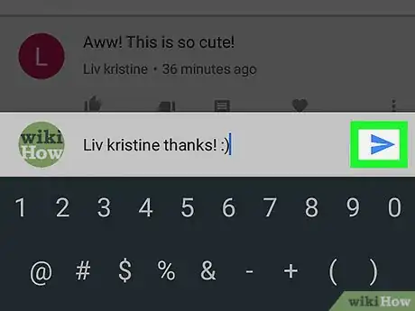 Image titled Reply to Comments on YouTube on Android Step 8
