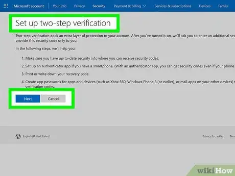 Image titled Turn On Two‐Factor Authentication on a Microsoft Account Step 5