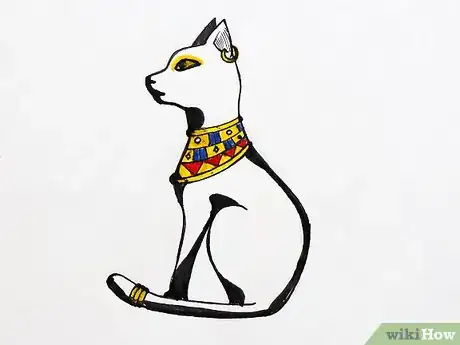 Image titled Draw Bastet in Cat Form Step 19