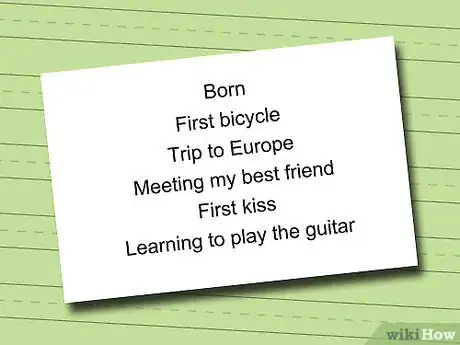 Image titled Write an Autobiography for School Without Feeling Conceited Step 1