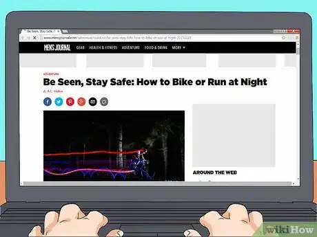 Image titled Stay Visible Riding a Bike at Night Step 1