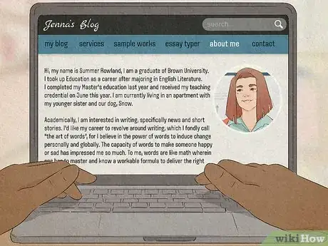 Image titled What Should You Put on a Personal Website Step 3