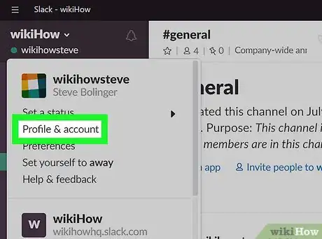 Image titled Change Your Slack Password on PC or Mac Step 3