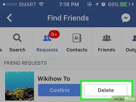 Image titled Cancel a Friend Request on Facebook Step 9