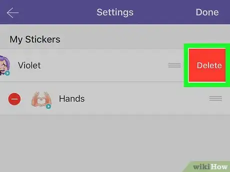 Image titled Delete Stickers on Viber on iPhone or iPad Step 7