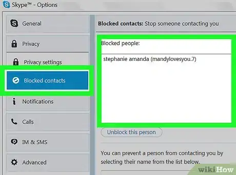 Image titled View Blocked Skype Contacts on PC or Mac Step 5
