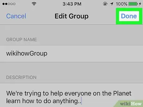 Image titled Edit a Group Description on Facebook on iPhone or iPad Step 6