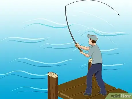 Image titled Use a Fishing Rod Step 4