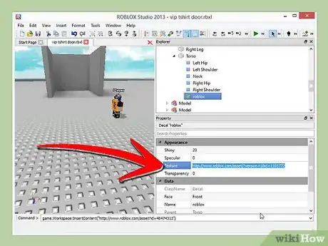 Image titled Make a VIP T Shirt Door on Roblox Step 7