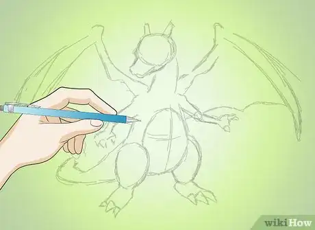 Image titled Draw Charizard Step 1