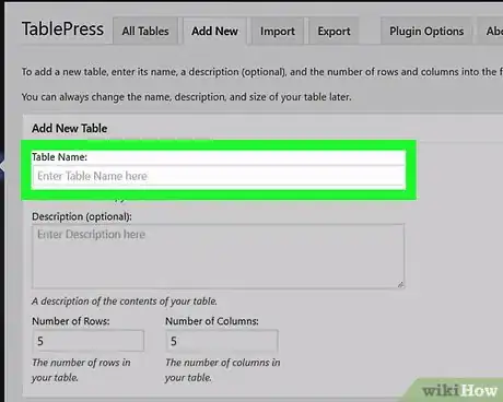Image titled Insert a Table in WordPress Step 9