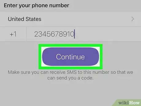 Image titled Create a Viber Account on iPhone or iPad Step 9