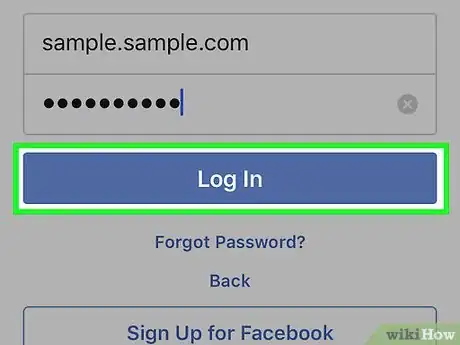 Image titled Log in to Facebook Step 9