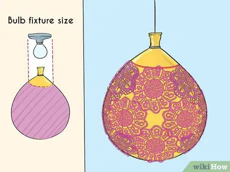 Image titled Crochet a Lamp Shade Cover Step 9