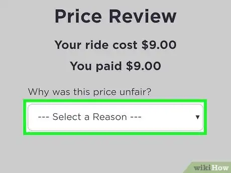 Image titled Request a Ride Price Review on Lyft Step 6