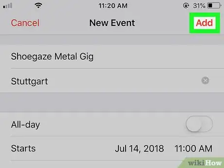 Image titled Add an Event to Your Family Calendar on an iPhone Step 8