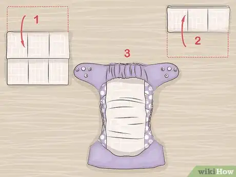 Image titled Fold a Prefold Diaper Step 2