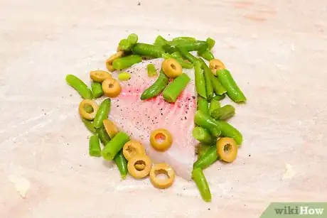Image titled Fold and Bake Fish in Parchment Paper Step 11