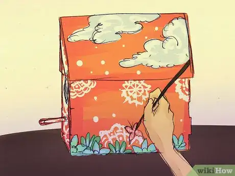 Image titled Transform a Miniature Wooden Birdhouse with Acrylic Paint Step 6