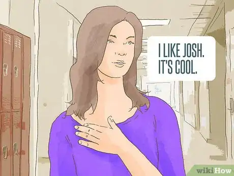 Image titled Act Cool Around Your Crush (for Girls) Step 1