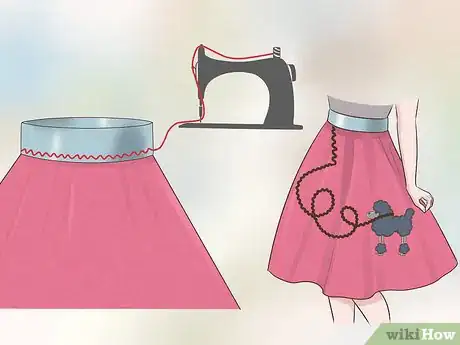 Image titled Make a Poodle Skirt Without a Pattern and With Minimal Sewing Step 17