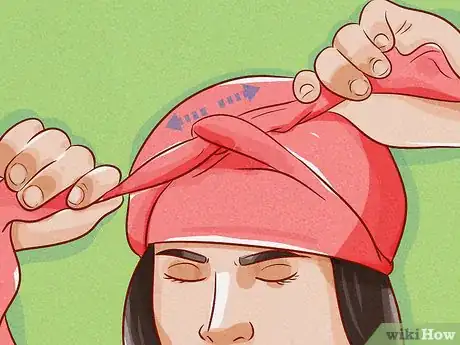 Image titled Wrap Your Hair in a Scarf for Bed Step 4