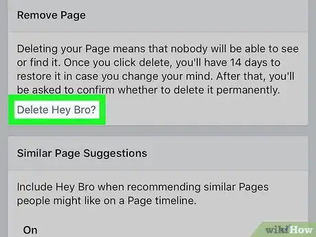 Image titled Delete a Facebook Page Step 18